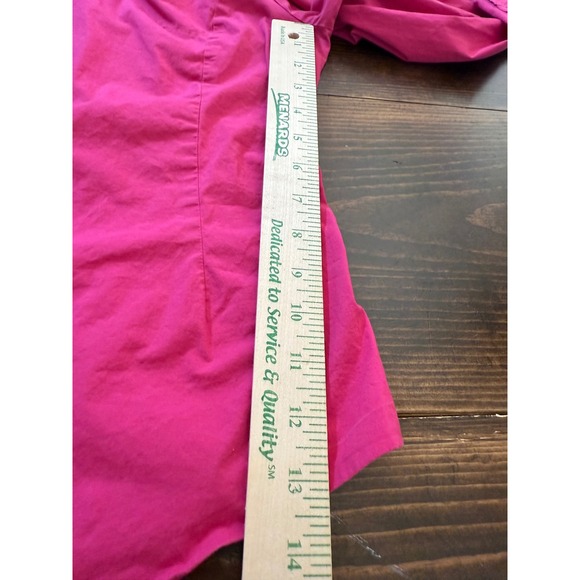 The Limited Stretch Shirt Womens Size L Long Sleeve Button Down Hot Pink Cotton - Picture 7 of 9